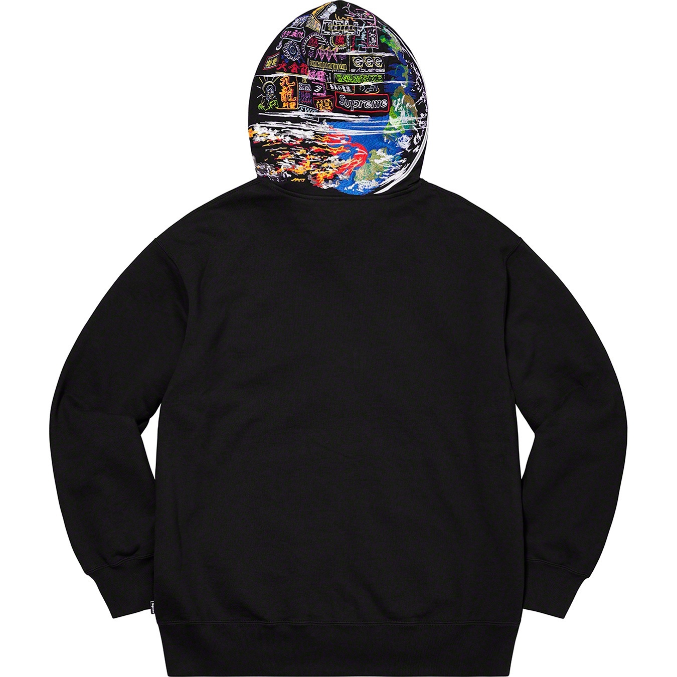 Globe Zip Up Hooded Sweatshirt view 14
